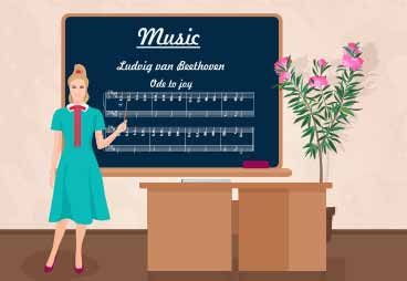 Teachers’ only responsibility is teaching music – they don’t sell anything