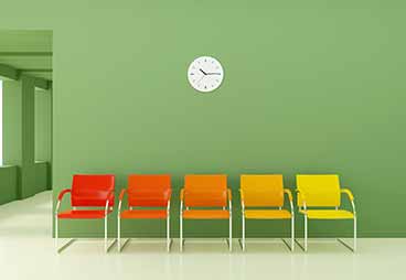 Comfortable waiting room – not a showroom