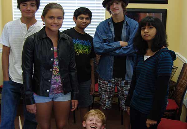 kids in music school academy